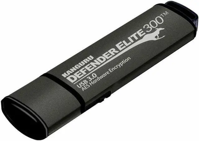 Alt view image 2 of 2 - Kanguru Defender Elite 300 FIPS 140-2 Certified Secure Flash Drive KDFE300512G