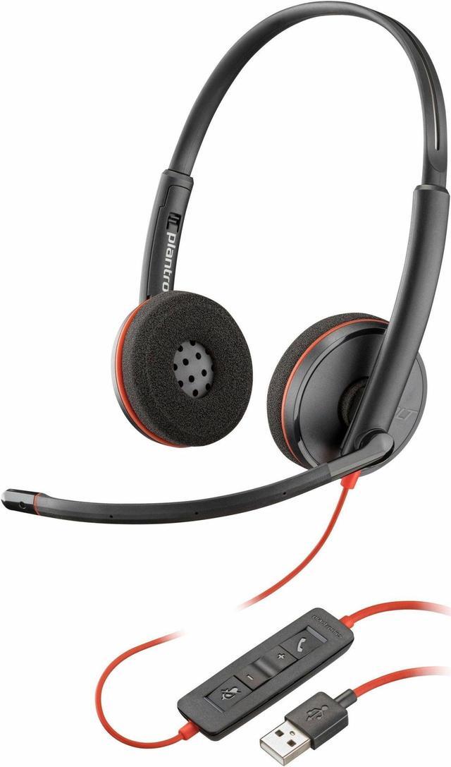 Poly Blackwire 3220 Stereo USB-A Headset - Stereo - USB Type A - Wired - 32 Ohm - 20 Hz - 20 kHz - Over-the-head - Binaural - Ear-cup - Noise Cancelling Microphone - Noise Canceling - Black - TAA Compliant Poly Blackwire 3220 Stereo USB-A Headset - Stereo - USB Type A - Wired - 32 Ohm - 20 Hz - 20 kHz - Over-the-head - Binaural - Ear-cup - Noise Cancelling Microphone - Noise Canceling - Black - TAA Compliant