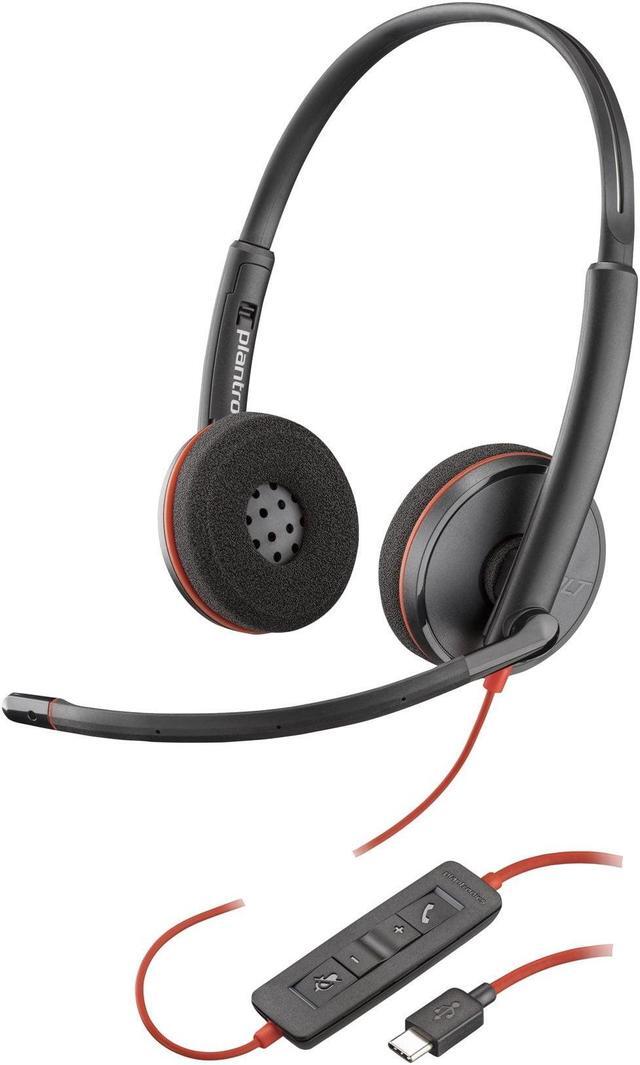 Poly Blackwire 3220 Stereo USB-A Headset - Stereo - USB Type A - Wired - 32 Ohm - 20 Hz - 20 kHz - Over-the-head - Binaural - Ear-cup - Noise Cancelling Microphone - Noise Canceling - Black - TAA Compliant Poly Blackwire 3220 Stereo USB-A Headset - Stereo - USB Type A - Wired - 32 Ohm - 20 Hz - 20 kHz - Over-the-head - Binaural - Ear-cup - Noise Cancelling Microphone - Noise Canceling - Black - TAA Compliant