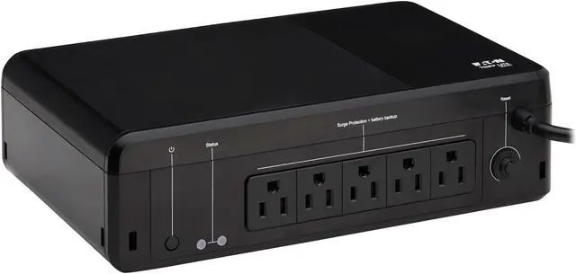 Alt view image 8 of 15 - Tripp Lite by Eaton series 850VA 450W 120V Standby UPS - 5 NEMA 5-15R Outlets (Surge + Battery Backup), 5-15P Plug, Desktop uninterruptible power supply - Desktop/Surface/Wall Mountable UPS - 8 Hour R