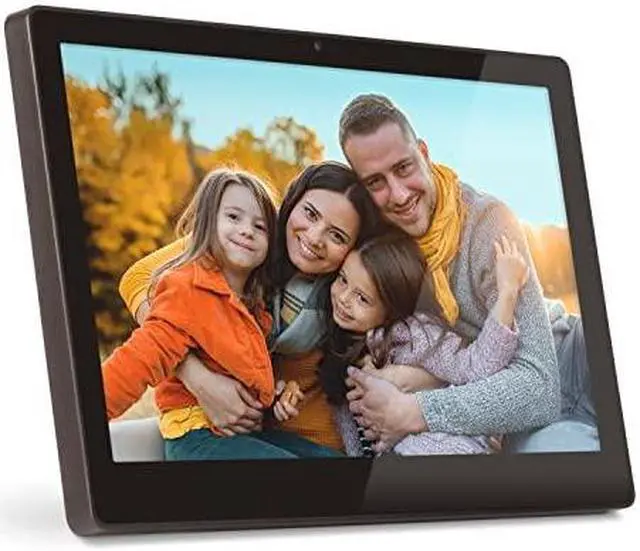 Alt view image 6 of 6 - Aluratek 11.6" WiFi Digital Photo Frame with Live Video Chat, Touchscreen, 16GB Built-in Memory (AFT11F), Black