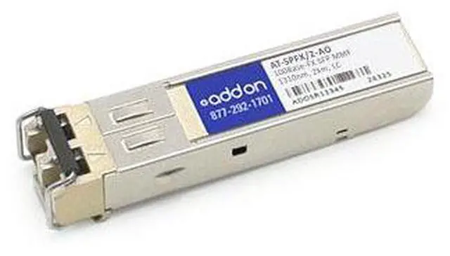 Alt view image 7 of 8 - Addon Allied Telesis At-Spfx/2 Compatible Taa Compliant 100Base-Fx Sfp Transceiver (Mmf 1310Nm 2Km Lc)