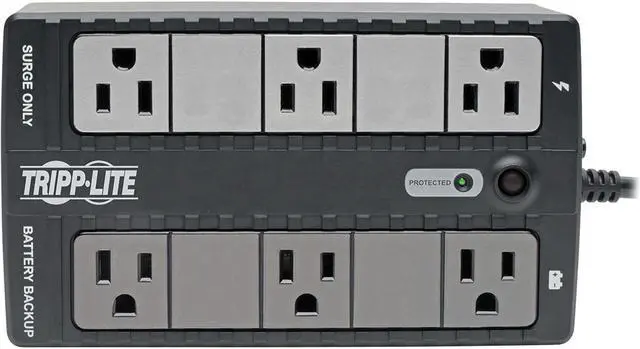 Alt view image 4 of 4 - Tripp Lite 350VA 180W 120V 6-Outlet UPS Destop Battery Backup INTERNET350U