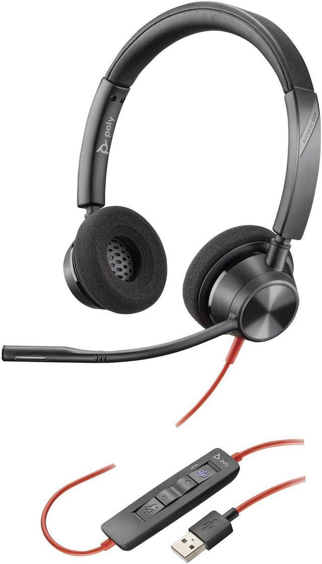 Poly Blackwire 3220 Stereo USB-A Headset - Stereo - USB Type A - Wired - 32 Ohm - 20 Hz - 20 kHz - Over-the-head - Binaural - Ear-cup - Noise Cancelling Microphone - Noise Canceling - Black - TAA Compliant Poly Blackwire 3220 Stereo USB-A Headset - Stereo - USB Type A - Wired - 32 Ohm - 20 Hz - 20 kHz - Over-the-head - Binaural - Ear-cup - Noise Cancelling Microphone - Noise Canceling - Black - TAA Compliant