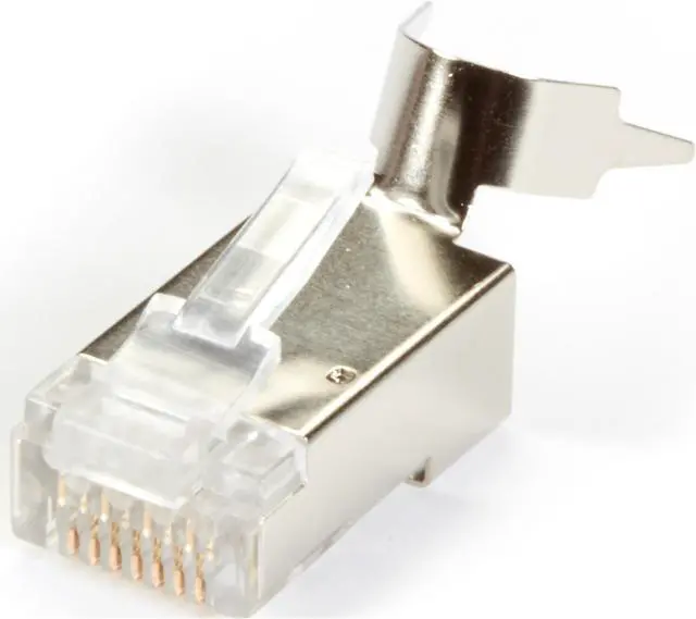 Alt view image 2 of 2 - Black Box RJ-45 Cat6a Shielded Snagless Modular Plug 100 Pack FMTP6AS-100PAK