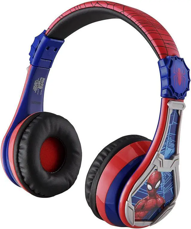 Alt view image 6 of 6 - eKids Spider-Man 3 Bluetooth Wireless Headphones