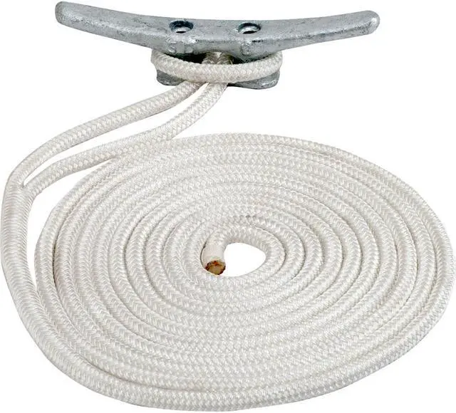 Alt view image 2 of 3 - Sea-Dog Double Braided Nylon Dock Line - 3/4" x 35' - White