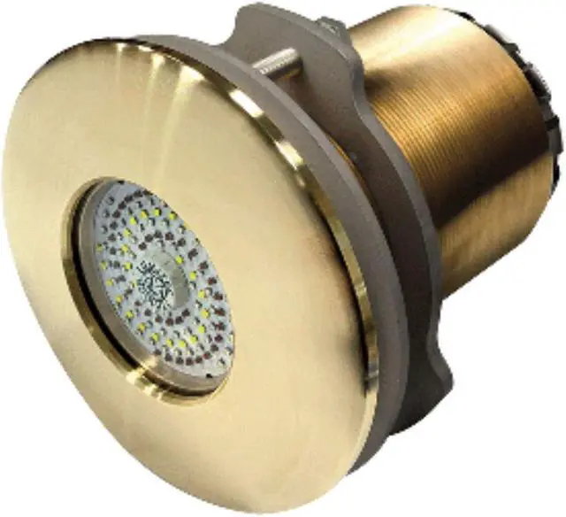 Alt view image 3 of 4 - Lumitec SeaBlaze Typhoon Underwater Light - Bronze Thru-Hull - White/Blue - Flush Mount