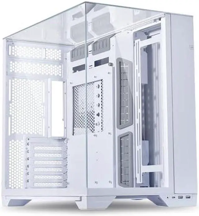 Alt view image 2 of 2 - Lian Li O11 Vision - Tower - extended ATX - windowed side panel (tempered glass) - no power supply - white - USB/Audio - O11VW.US