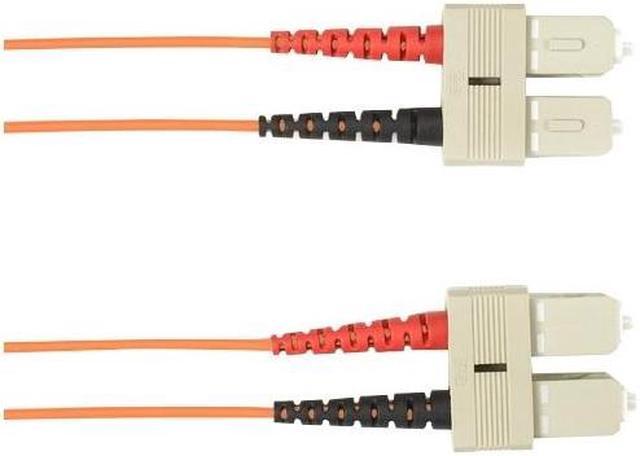 Alt view image 8 of 8 - Black Box FOSM-002M-SCLC OS2 9-Micron Single-Mode Fiber Optic Patch Cable - OFNR PVC, LC-SC, Yellow, 2m (6.5 ft.)