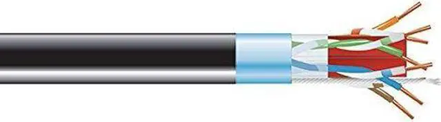 Alt view image 2 of 3 - Black Box C6ABC51S-BK-1000 1000 ft. CAT6A 650MHz Solid Bulk Cable F/UTP CMP Black