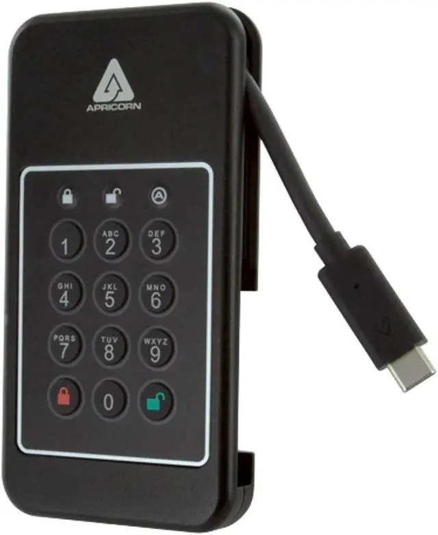 Alt view image 9 of 15 - Apricorn Aegis NVX - Ultra high Speed Ruggedized SSD, USB 3.0 encrypted Drive