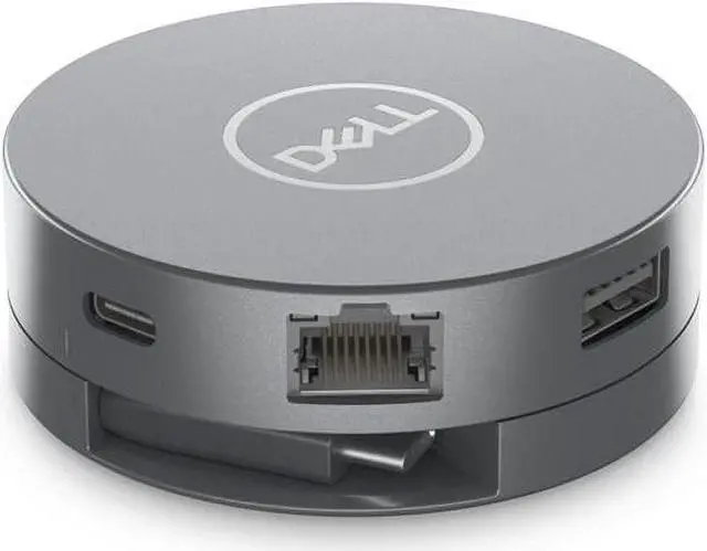 Alt view image 8 of 13 - Dell 6-in-1 USB-C Multiport Adapter - DA305 - for Monitor/Notebook/Projector/Keyboard/Mouse/Headset/Flash Drive - 90 W - USB Type C - 4K - 3840 x 2160 - 3 x USB Ports - 2 x USB Type-A Ports - USB Type