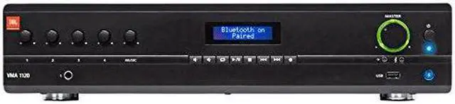 Alt view image 3 of 4 - JBL VMA1120 Commercial/Restaurant 120W 70v Bluetooth Mixer/Amplifier, 5 Inputs