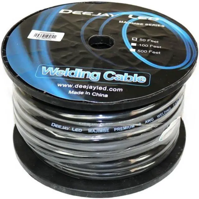 Alt view image 2 of 2 - Deejay LED TBH050WELD Copper Power Cable for Vehicular Audio Amplifiers or Arc Welding