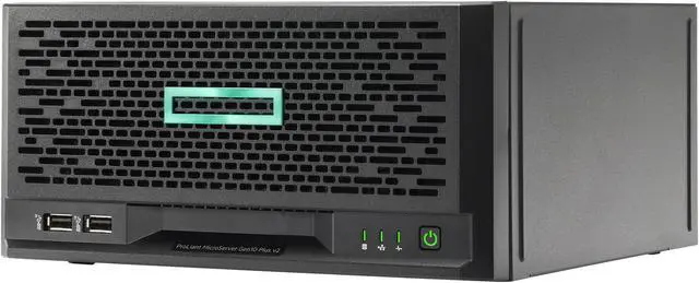 Alt view image 2 of 3 - Hewlett Packard Enterprise HPE ProLiant MicroServer Gen10 Plus v2 G6405 2-core 1P 16GB-U VROC 4LFF-NHP 180W External PS Server