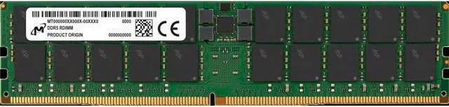 Alt view image 2 of 3 - Micron DDR5 RDIMM 96GB 2Rx4 4800 CL40 PC5-38400 1.1V/(12V ext) ECC (Single)