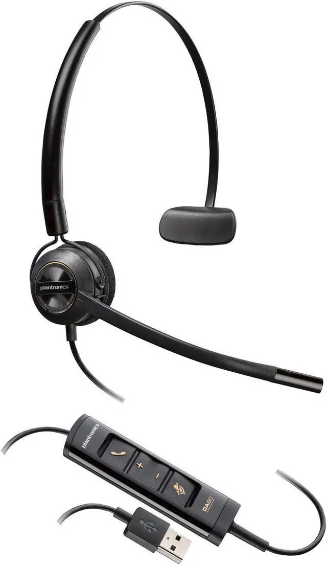 Alt view image 2 of 3 - Poly SupraPlus H251 Headset - Mono - Wired - Over-the-head - Monaural - Ear-cupTAA Compliant