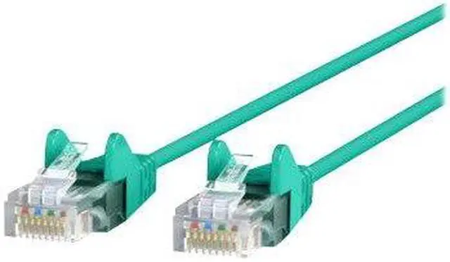 Alt view image 3 of 3 - BELKIN CAT6 SLIM 28AWG CABLE -GREEN -2FT