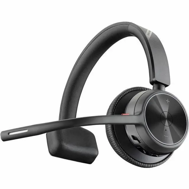 Alt view image 5 of 12 - Hp Poly Headsets Poly Voyager 4310 USB-C Headset with Charge Stand Siri, Google Assistant Mono Wireless Bluetooth 298.6 ft Model 77Y96AA