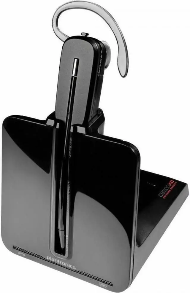 Alt view image 8 of 15 - Hp Poly Headsets CS545 XD Extra Density Headset TAA Mono Wireless DECT On-ear Monaural In-ear Black Model 7E2K0AA#ABA