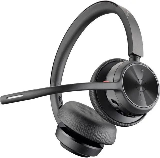 Alt view image 4 of 11 - Hp Poly Headsets Poly Voyager 4320 USB-C Headset Siri, Google Assistant Stereo, Mono USB Type C Wired/Wireless Bluetooth 298.6 ft Model 76U50AA
