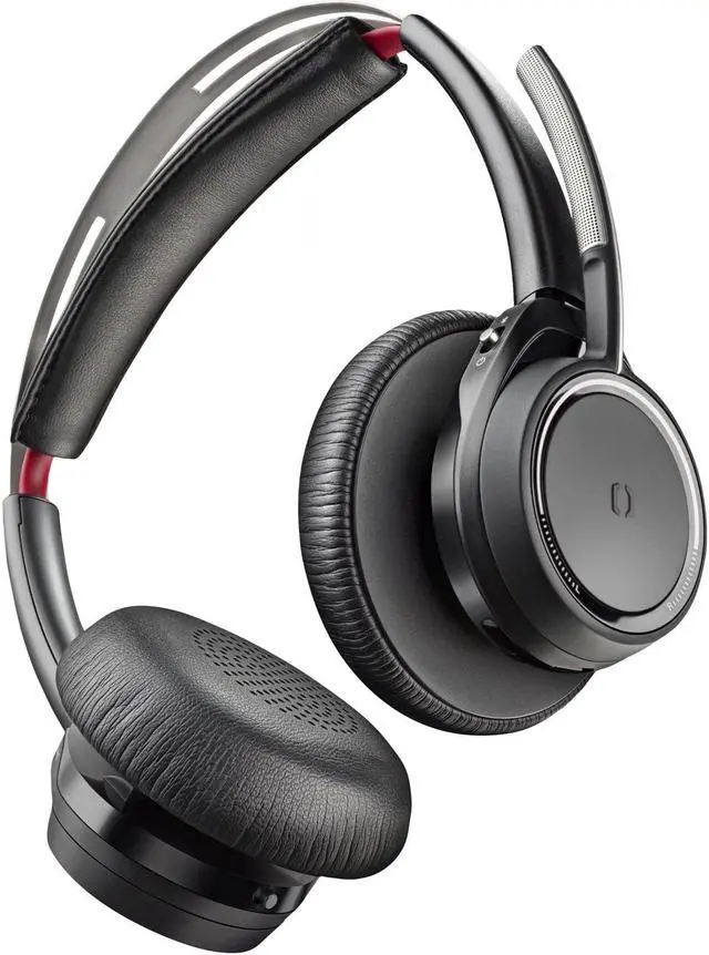Alt view image 7 of 7 - Hp Poly Headsets Voyager Focus B825-M Headset Microsoft Teams Certification Stereo USB Type A Wired/Wireless - Bluetooth Model 7F0J2AA
