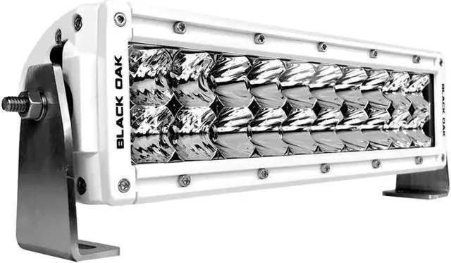 Alt view image 2 of 4 - Black Oak LED Pro Series Double Row Combo 10 Inch Light Bar - White Pro Series Double Row Combo 10 Inch Light Bar