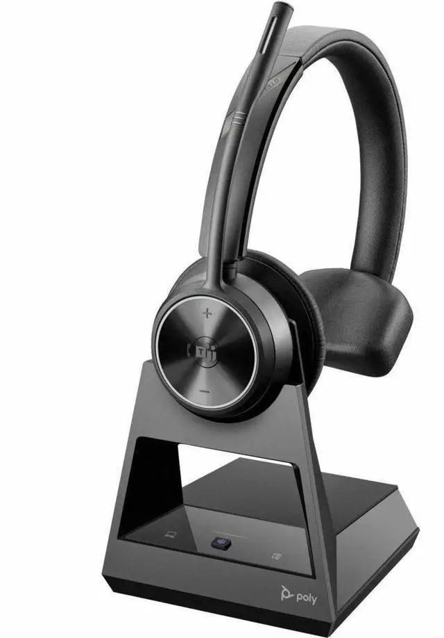 Alt view image 2 of 3 - HP Poly Savi 7310-M Office DECT 1920-1930 MHz Single Ear Headset Microsoft Teams Certification Mono Wireless 590.6 ft 20kHz On-ear Model 7S439AA#ABA