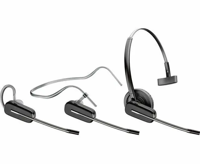 Alt view image 4 of 11 - HP Poly Savi 8200 Office 8240 Headset Mono Wireless Bluetooth/DECT 449.5 ft 32 Ohm 20kHz Over-the-ear, Earbud Monaural In-ear Noise Cancelling Model 7W6E3AA#ABA