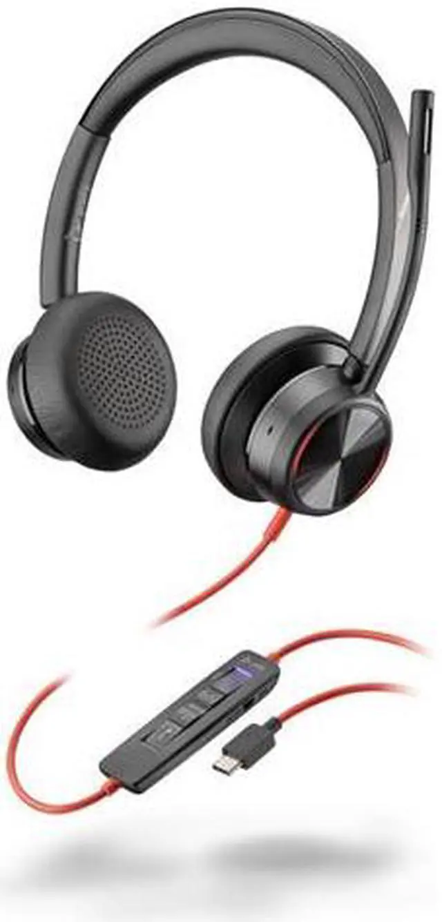Alt view image 2 of 9 - HP Poly Blackwire 8225 Microsoft Teams Certified USB-C Headset Model 772K5AA