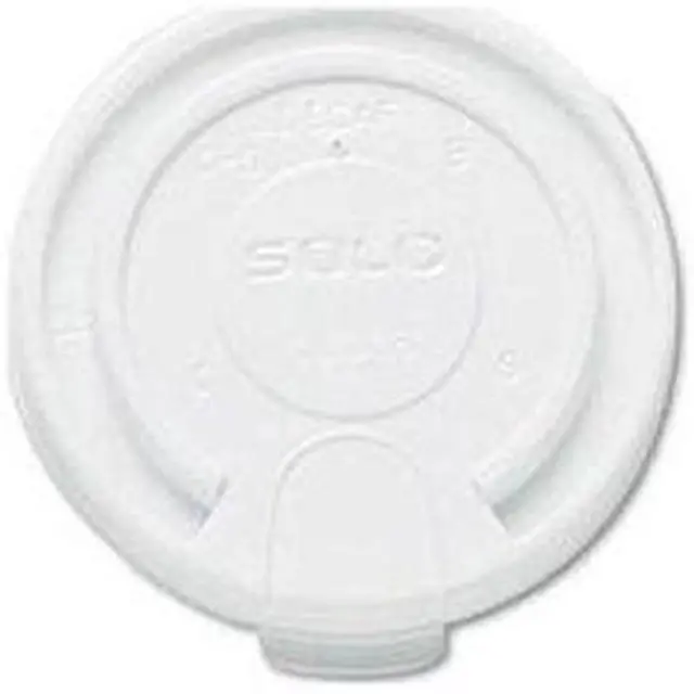 Alt view image 8 of 8 - Lift Back & Lock Tab Cup Lids For Foam Cups, 16Oz, White, 1000/Carton
