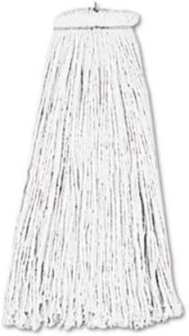 Alt view image 12 of 12 - Boardwalk Cut-End Lie-Flat Wet Mop Head Rayon 16oz White 716REA