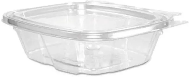 Alt view image 6 of 6 - ClearPac Container Lid Combo-Packs, 4.9 x 1.4 x 5.5, 8 oz, Clear, 200/Carton DCCCH8DEF