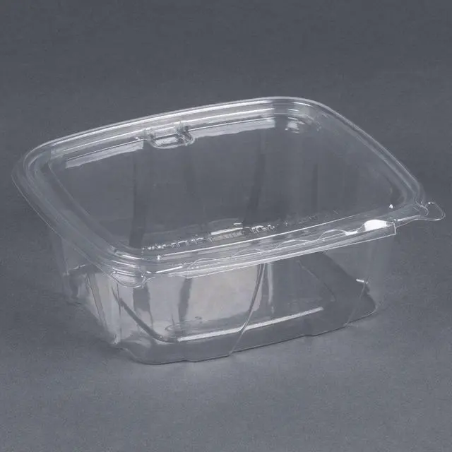 Alt view image 6 of 6 - ClearPac Container Lid Combo-Packs, 6.4 x 2.6 x 7.1, 32 oz, Clear, 200/Carton DCCCH32DEF
