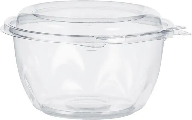 Alt view image 5 of 5 - Dart Bowls Attached Lid 16 oz. 5-1/5"Dia x 3-1/10" 240/CT CL CTR16BD