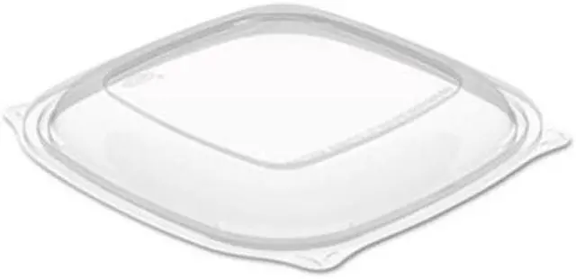 Alt view image 6 of 6 - Dart PresentaBowls Pro Square Lids f/24-32oz Bowls Clear 8.5x8.5 63/Bag 4 Bag/CT