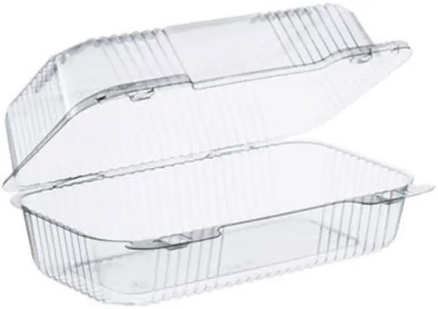 Alt view image 4 of 4 - Dart StayLock Clear Hinged Lid Containers 5.4 x 9 x 3.5 Clear 250/Carton C35UT1