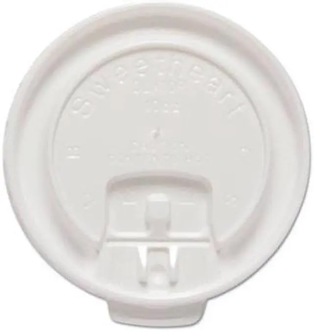 Alt view image 3 of 3 - Dart DLX10R-00007 Liftbk & Lock Tab Cup Lids For Foam Cups, Fits 10Oz Cups, White, 2000/Carton