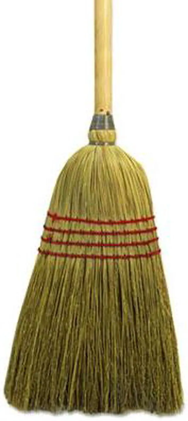 Alt view image 8 of 8 - Boardwalk - UNS 920Y - Maid Broom, Mixed Fiber Bristles, 55 Wood Handle, Natural, 12/Carton