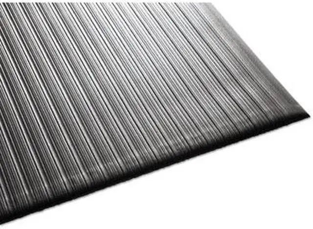 Alt view image 8 of 8 - Guardian Air Step Antifatigue Mat, Polypropylene, 36 X 60, Black 24030502