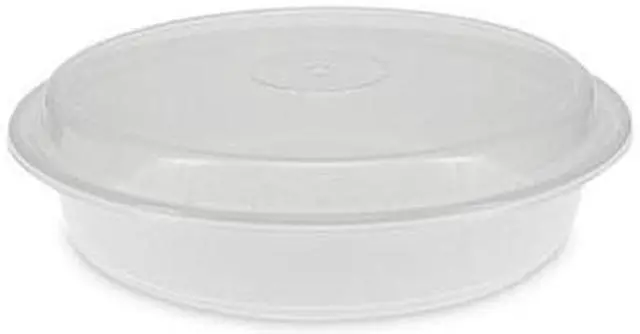 Alt view image 3 of 4 - Pactiv Corporation Pactiv Evergreen VERSAtainers 48 oz. 9 x 9 x 2.38 White/Clear