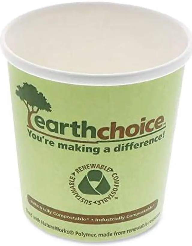 Alt view image 4 of 4 - Pactiv PHSC16ECDI 16 oz. Large Compostable Soup Container, Green, 500 Ct.