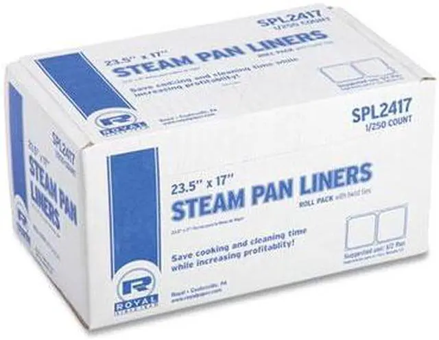 Alt view image 2 of 2 - Royal 12 Pan Steam Pan Liners with Twist Ties, Package of 250