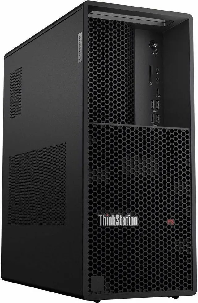 Alt view image 2 of 11 - Lenovo ThinkStation P3 30GS0061US Workstation - 1 x Intel Core i5 Tetradeca-core (14 Core) i5-13500 13th Gen 2.50 GHz - 16 GB DDR5 SDRAM RAM - 512 GB SSD - Tower - Intel W680 Chip - Windows 11 Pro - I