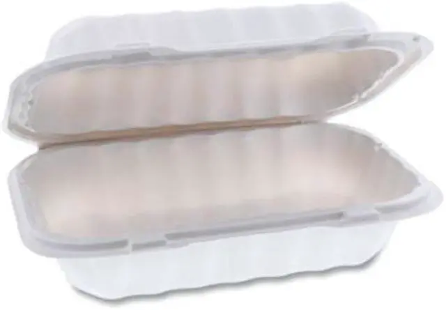 Alt view image 6 of 7 - Pactiv Evergreen Container,Hoagie,9"x6",Wh YCN80961