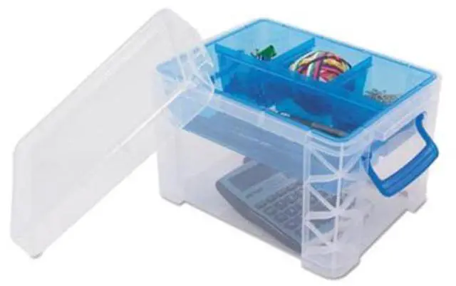 Alt view image 19 of 19 - Advantus Box,Storage,5 Comp,Clr 37375