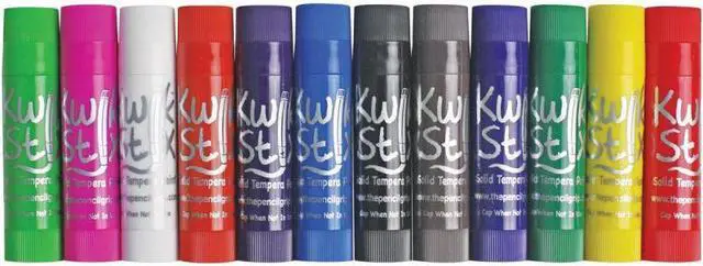 Alt view image 10 of 10 - The Pencil Grip Kwik Stix Solid Tempera Paint Sticks 12/PK Ast 602