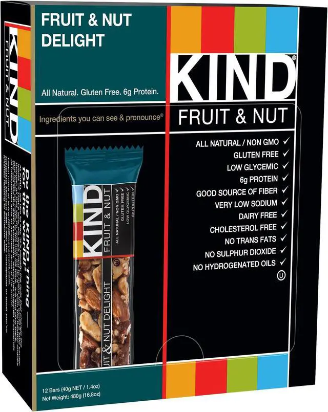 Alt view image 2 of 2 - KIND Bars, Fruit & Nut, Gluten Free, Low Sugar, 1.4 Ounce Bars, (Packaging May Vary) (Pack of 12)