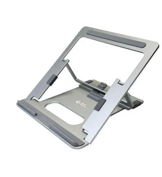 Alt view image 2 of 7 - Amer Mounts Flat Folding Laptop/Tablet Stand (Dark Aluminum Edition)